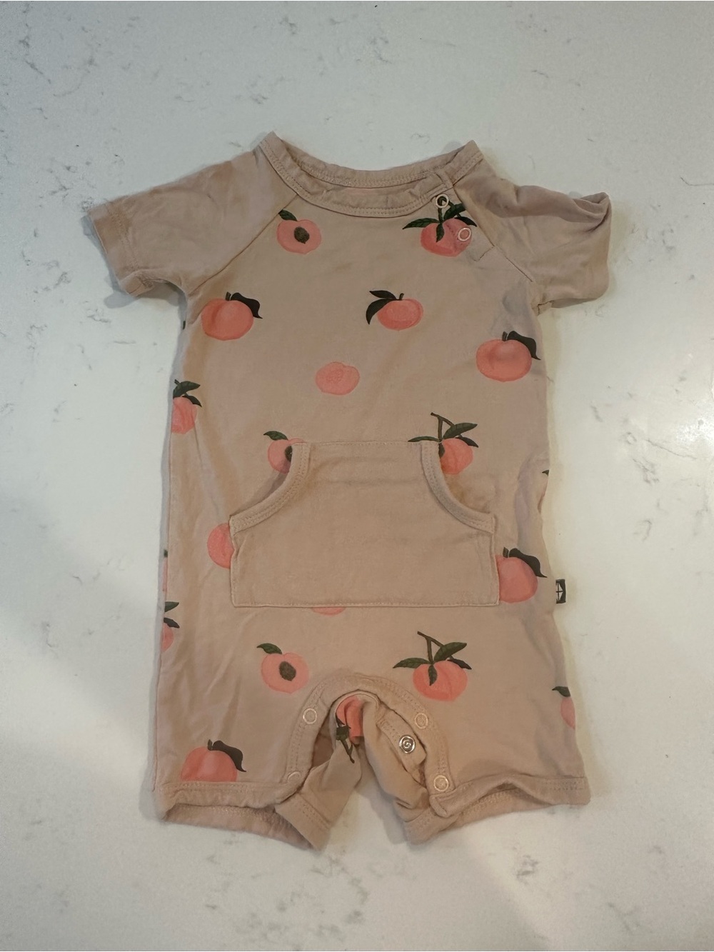 Kyte Baby peach short romper